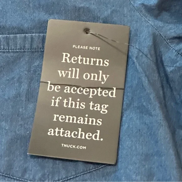 Tuckernuck Lightweight Denim Callahan Shirt Dress Cotton Blue Womens Size Medium - Picture 10 of 14